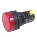 Lampa panou 24V, 22mm, rosu, led, IP65, montare panou, RAD224B