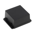 Carcasa ABS; neagra; 80.6x80x43.5mm; NUB808043BK