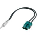 Conector auto adaptor antena, 2 FAKRA, DIN, Audi, Mercedes, Seat, VW, Skoda, ZRS-2F-DIN
