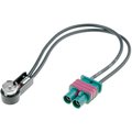 Conector auto adaptor antena, 2 FAKRA, ISO, Audi, Mercedes, Seat, VW, Skoda, ZRS-2F-ISO