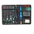 Trusa scule electronist, trusa depanare, multimetru, clesti, surubelnite, ciocan lipit 40W, 1PK-616B, Proskit