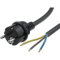 Cablu alimentare, cordon, 3x2.5mm, 1.8m, 16A, S2-3/25/1.8BK