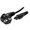 Cablu alimentare, laptop, IEC, C5 MAMA, CEE 7/7, mamă, negru 1.5m, SN314-3/07/1.5BK
