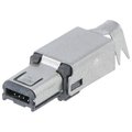 Mufa USB, mini HIROSE, 4 PIN, pentru lipire cablu, MUSB-W4P