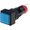 Push buton, ON-ON, SPDT, IP40, albastru, iluminat, orificiu montare Ø10mm, V10F-11Z-230B