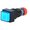 Push buton, ON-(ON), SPDT, IP40, ALBASTRU, iluminat, orificiu montare Ø10mm, V10F-11-230B