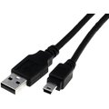 Cablu USB, 2.0; USB A mufa, USB B mini usb; 3m; negru; AK-300108-030-S
