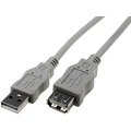 Cablu USB, 2.0; USB A soclu, USB A mufa; 5m; gri; AK-300202-050-E