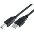 Cablu USB A mufa, USB B mufa, nichelat, 5m, negru, CU201-B-050-PB