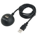 Cablu USB, extensie usb, A soclu, USB A mufa; nichelat; 1.5m; negru; CU0013B