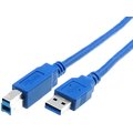 Cablu USB 3.0; USB A mufa, USB B mufa; nichelat; 1.8m; albastru; CU301-018-PB