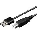 Cablu USB, USB B mufa, USB A mufa easy; 1m; negru; CUSB-AME/BM-1.0