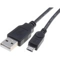 Cablu; USB 2.0; USB A mufă,USB B micro mufă; 1m; negru; TCAB-143