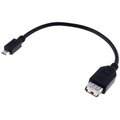 Cablu OTG, USB 2.0; USB A soclu, USB B micro usb; 0.2m; negru; TCAB-311