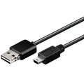 Cablu USB2.0; mini usb, USB A mufa easy; 0.6m; negru; CUSB-AME/MUSB-0.6