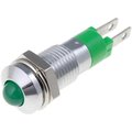 Lampa semnalizare 12-24V, led verde, orificiu montare 8.2mm, SMQD08212