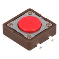 Microintrerupator push, OFF-(ON); 12x12mm, SMD, DTSM-21R-V-B
