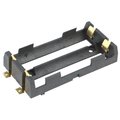 Suport acumulator, 18650, 2 locuri, montare smd, aurite, KEYS1048