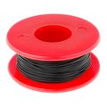 Conductor izolatie kynar, fir wrap, 0.5mm; sârmă; OFC; 30AWG; negru; 10m, argintat, KYNAR30AWG50MB