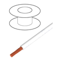 Conductor 0.22mm2, litat, alb, 49V, pentru montaj, C130-WHITE