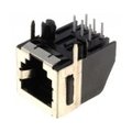 Soclu; RJ12; PIN: 6; Cat: 3; ecranat,cu blocare panou; pentru PCB, RJ12GE-AMP