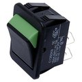 Comutator basculant, ON-OFF, 20A, 4 pini, DPST, C1350XB-BLK/GRN, orificiu montare 30x22.1mm, BULGIN