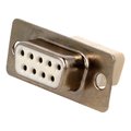 Conector 9 pini, D-SUB, mama, panou, aurit, fara contacte, MHDBC9SS-NW