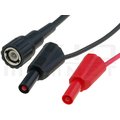 Cablu de măsurare; 3A; BNC mufă,mufă banană 4mm x2; Lung: 1,2m; 3A; AX-TL-BNC-4BP2