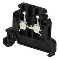 Conector sina, 1 pista, 2 borne, 24A, 0.5-2.5mm2, negru, ZG-G2.5-BK