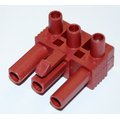 Conector 3 cai, regleta deconectabila, 400V, 16A, 3 piste, tata, maro, BMM9031