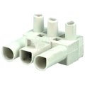 Conector fir fir, regleta deconectabila, 400V, 16A, 3 piste, mama, alb, BMB9032