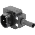 Conector alimentare AC; IEC60320; C14; mufa tata; 10A; PX0685