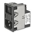 Soclu tata; IEC60320; C14(E); 6A; filtru; 0.7mH; DPST; KMF1.1161.11