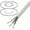 Cablu 2x0.75mm2, flexibil, litat, rotund, cu manta de PVC, alb, MYYM-2x0.75W